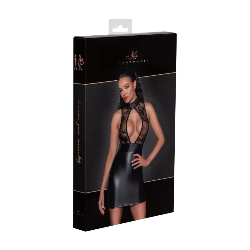 Power Wetlook Short Dress w Skirt & Tulle Top - Lingerie