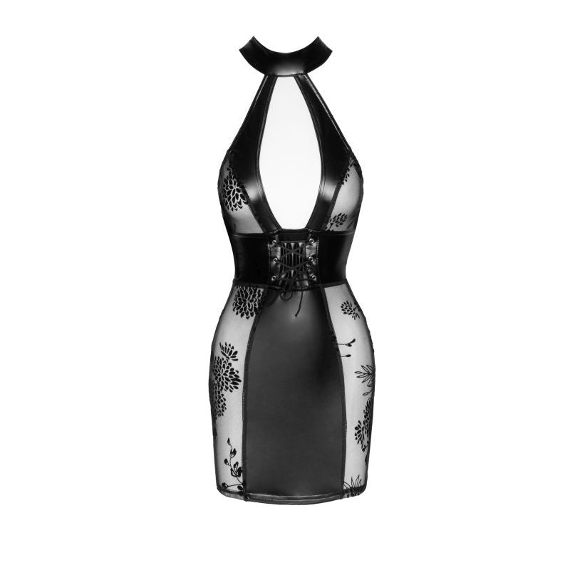 Power Wetlook Short tulle dress w Inserts & Corset Binding - Lingerie