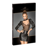 Power Wetlook Tulle Dress w Bouffant Sleeves - Lingerie