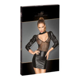 Power Wetlook Tulle Dress w Bouffant Sleeves - Lingerie