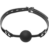 Premium Hush Locking Silicone Comfort Ball Gag - Adult Toys