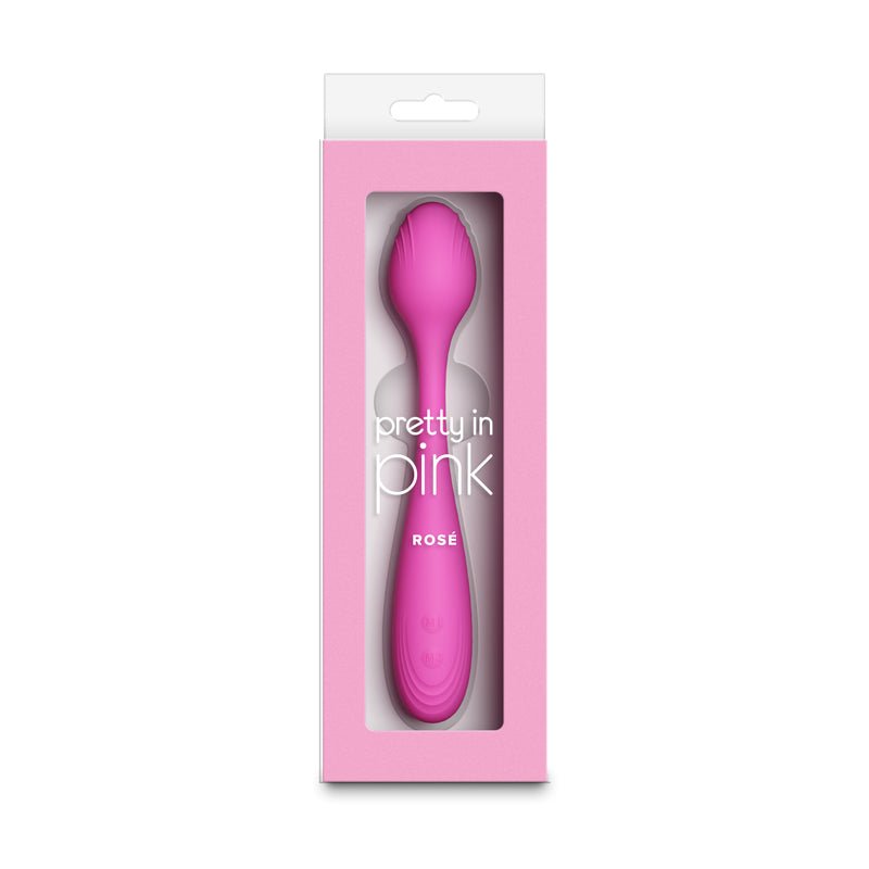 Pretty In Pink Rose USB Rechargeable Vibrator - VIBRATORS
