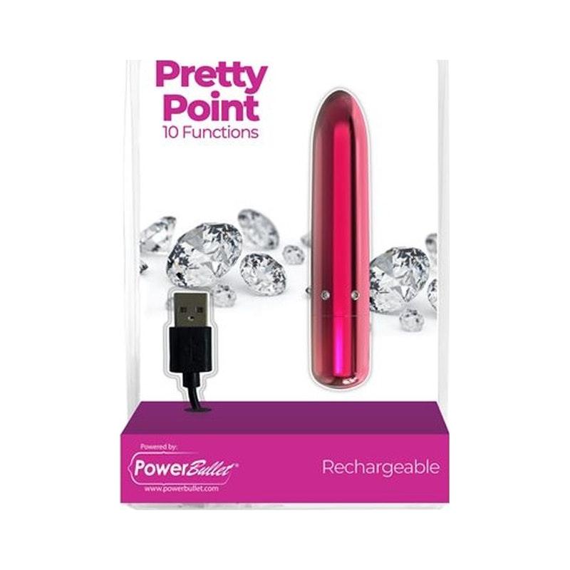 Pretty Point 4in Power Bullet Pink - Adult Toys