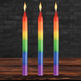 Pride Candles Rainbow Drip Candle 3 Pc - Adult Toys