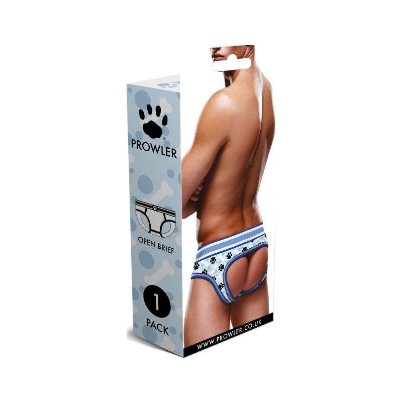 Prowler Blue Paw Open Back Brief - Lingerie