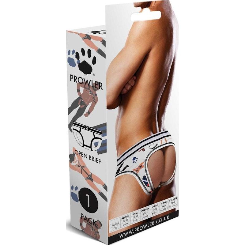 Prowler Leather Pride Open Brief - Lingerie