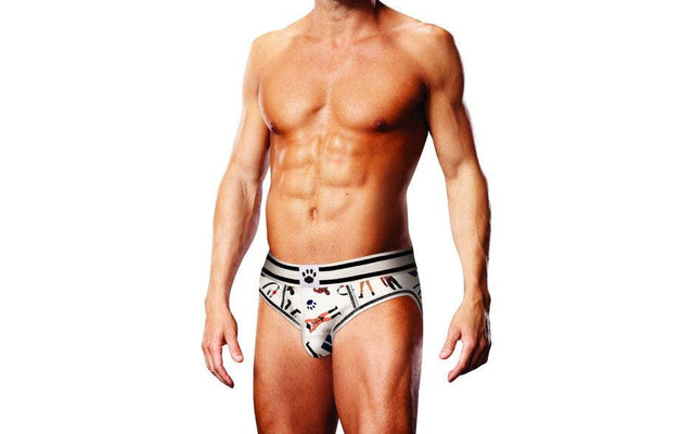 Prowler Leather Pride Open Brief - Lingerie