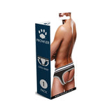 Prowler Open Back Brief White/Black - Lingerie
