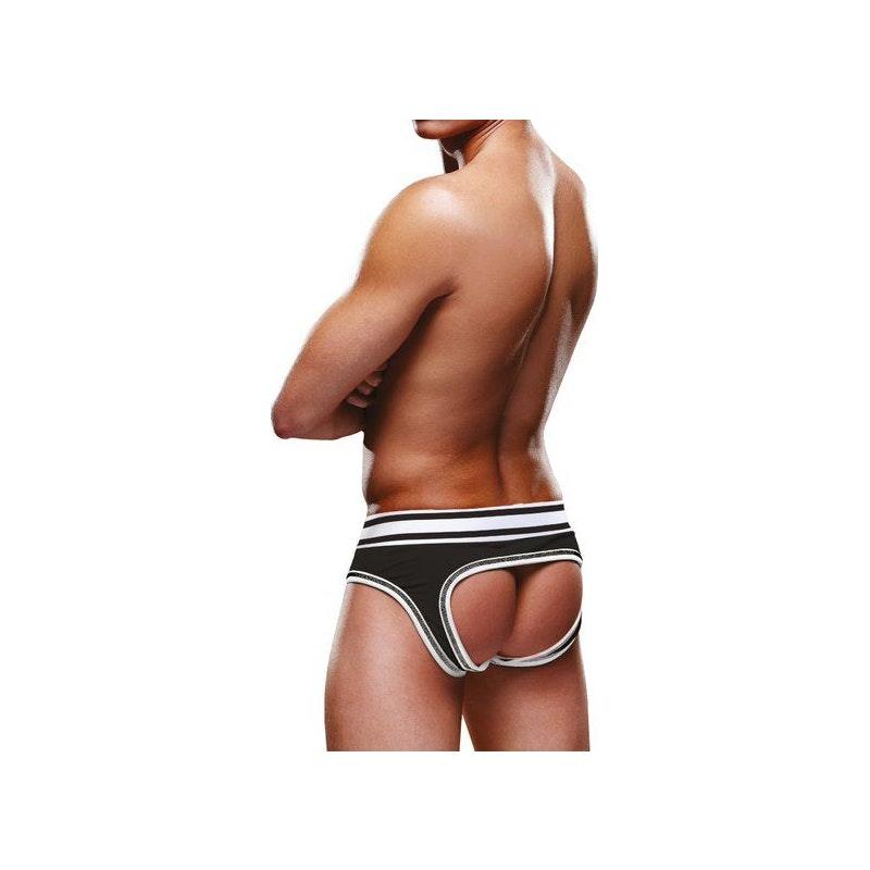 Prowler Open Brief Black/White - Lingerie