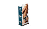 Prowler Oversized Paw Open Back Brief Black - Lingerie