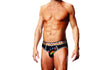 Prowler Oversized Paw Open Back Brief Black - Lingerie