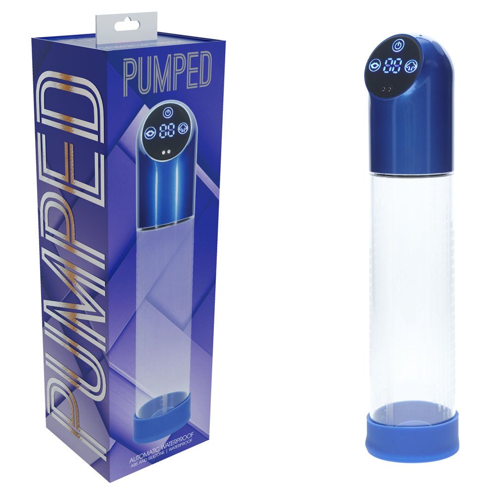 PUMPED Automatic Waterproof Pump - Metal Blue - PUMPS