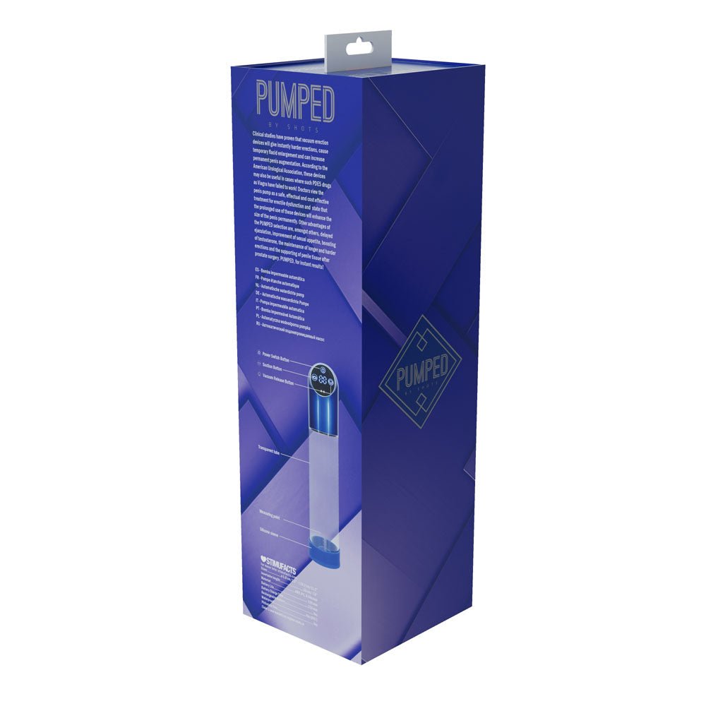 PUMPED Automatic Waterproof Pump - Metal Blue - PUMPS