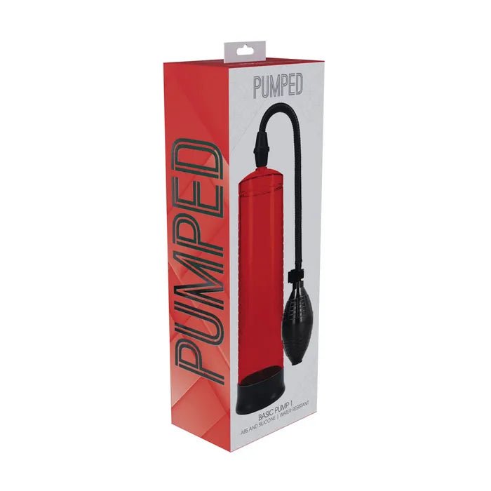 PUMPED Basic Pump 1 - Red - Red Penis Pump - PUMPS