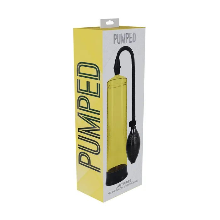 PUMPED Basic Pump 1 - Yellow - Yellow Penis Pump - PUMPS