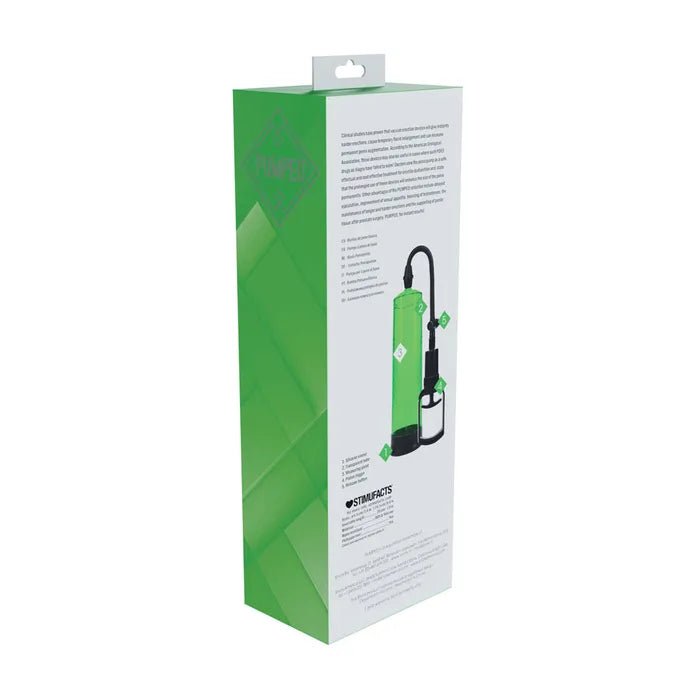 PUMPED Basic Pump 2 - Green - Green Penis Pump - PUMPS