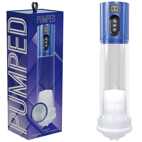 PUMPED HyperLift - Metallic Blue/Clear Rechargeable Auto Pump - PUMPS
