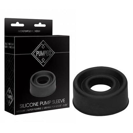 Pumped Silicone Pump Sleeve - Black Medium Sized Pump Sleeve - SLEEVES
