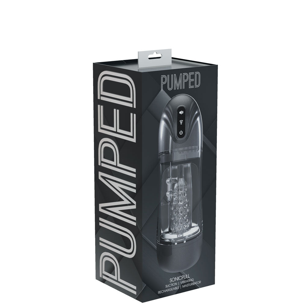 PUMPED SonicPull - Sucking And Vibrating Auto Masturbator - MASTURBATORS