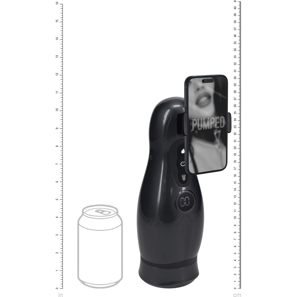 PUMPED Virtuo - Rechargeable Sucking And Vibrating Auto Masturbator - MASTURBATORS
