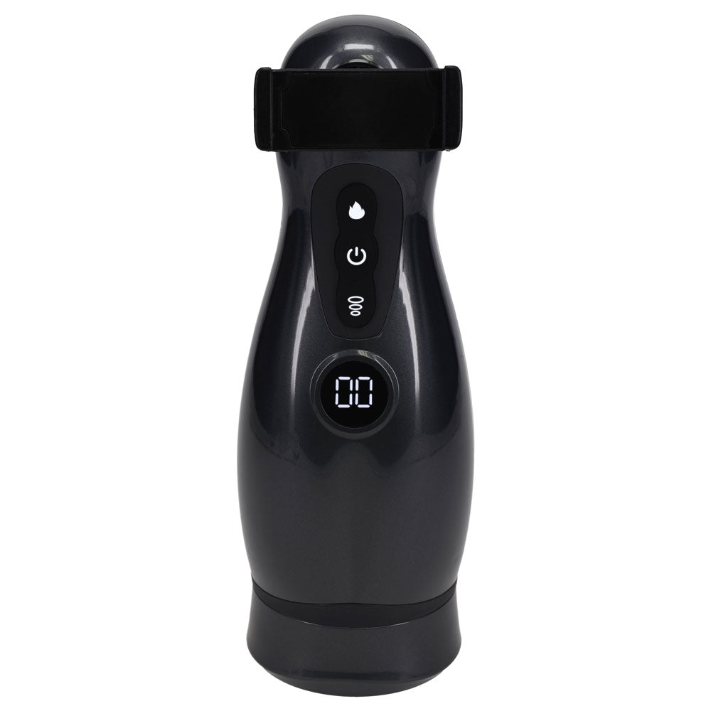 PUMPED Virtuo - Rechargeable Sucking And Vibrating Auto Masturbator - MASTURBATORS