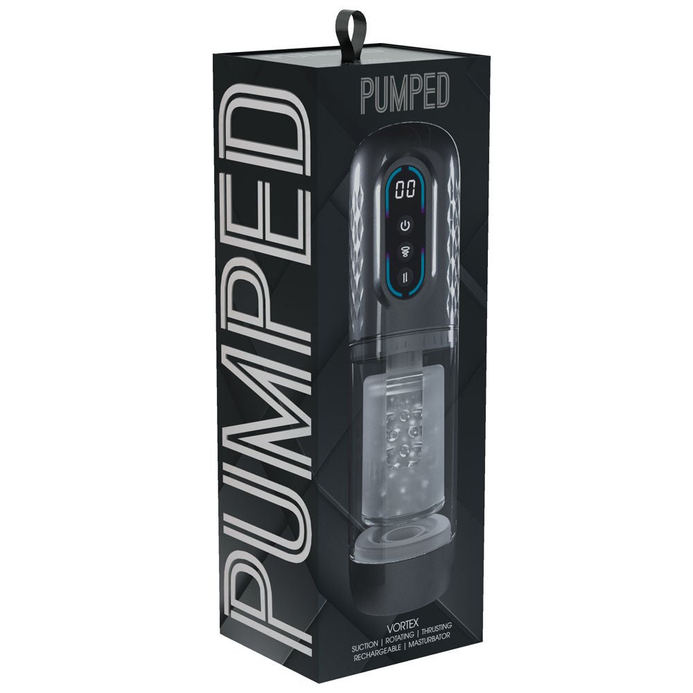 PUMPED Vortex - Sucking Rotating and Thrusting Auto Masturbator - MASTURBATORS