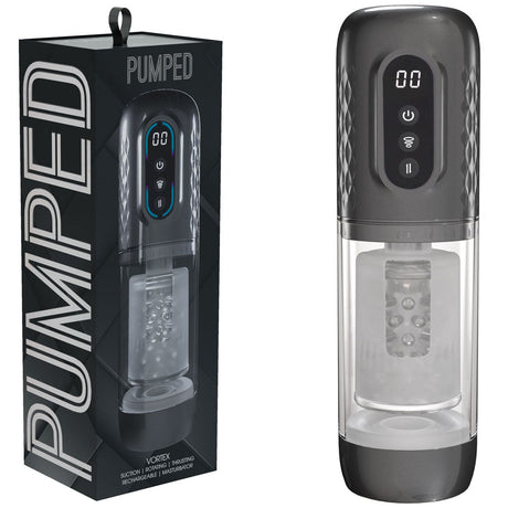 PUMPED Vortex - Sucking Rotating and Thrusting Auto Masturbator - MASTURBATORS