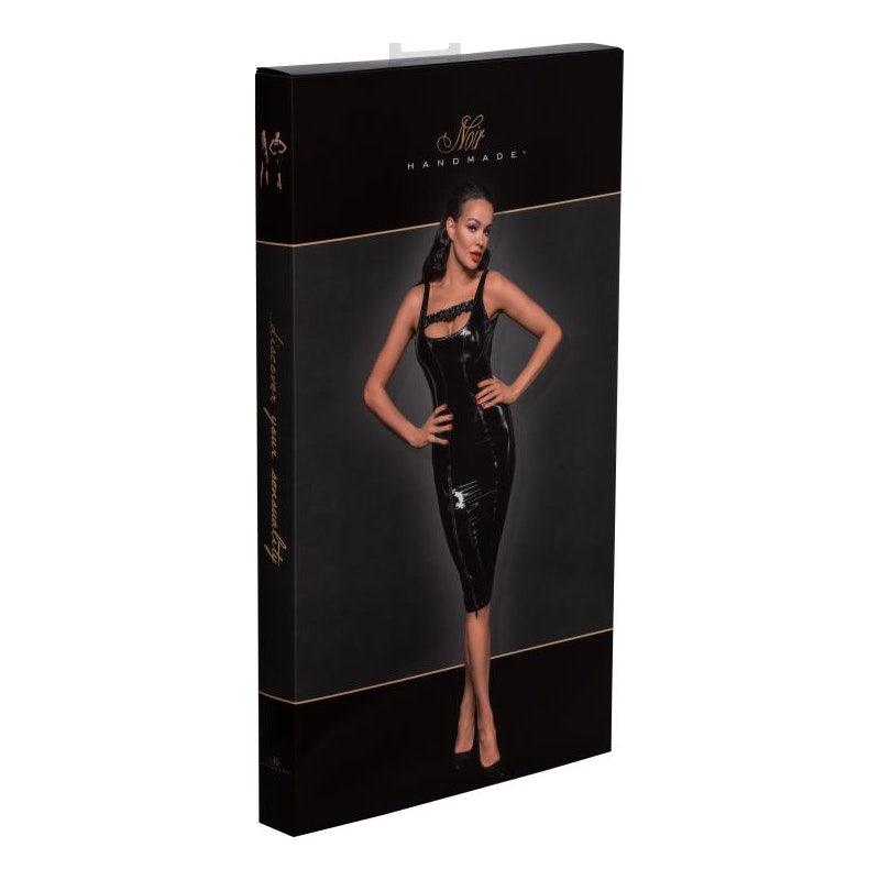 PVC Midi Dress w Front Zipper - Lingerie