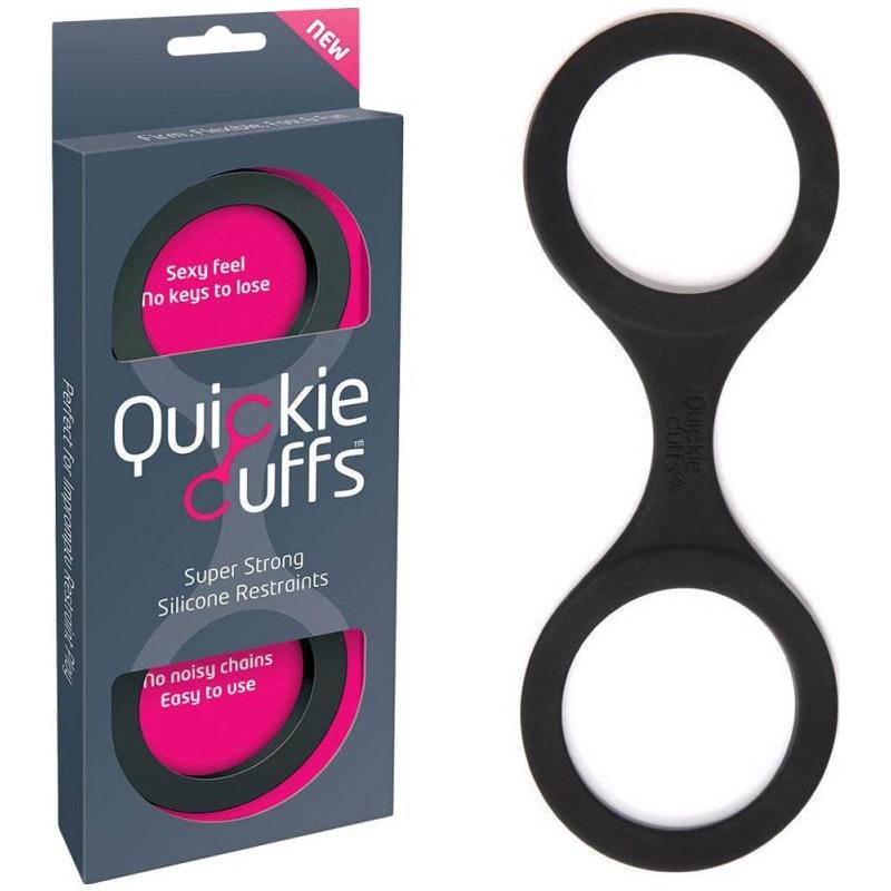 Quickie Cuffs Medium Black - Naughty by Nature Adult Store