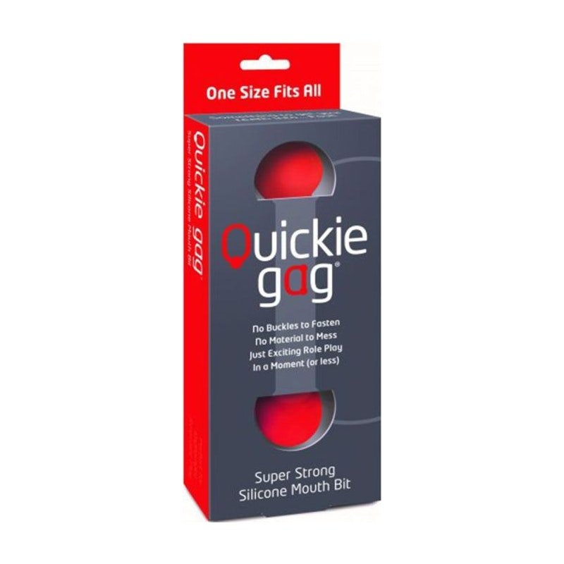 Quickie Gag Mouth Bit Red - Adult Toys