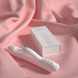 Rabbit Pro Thrusting Vibrator White - Adult Toys