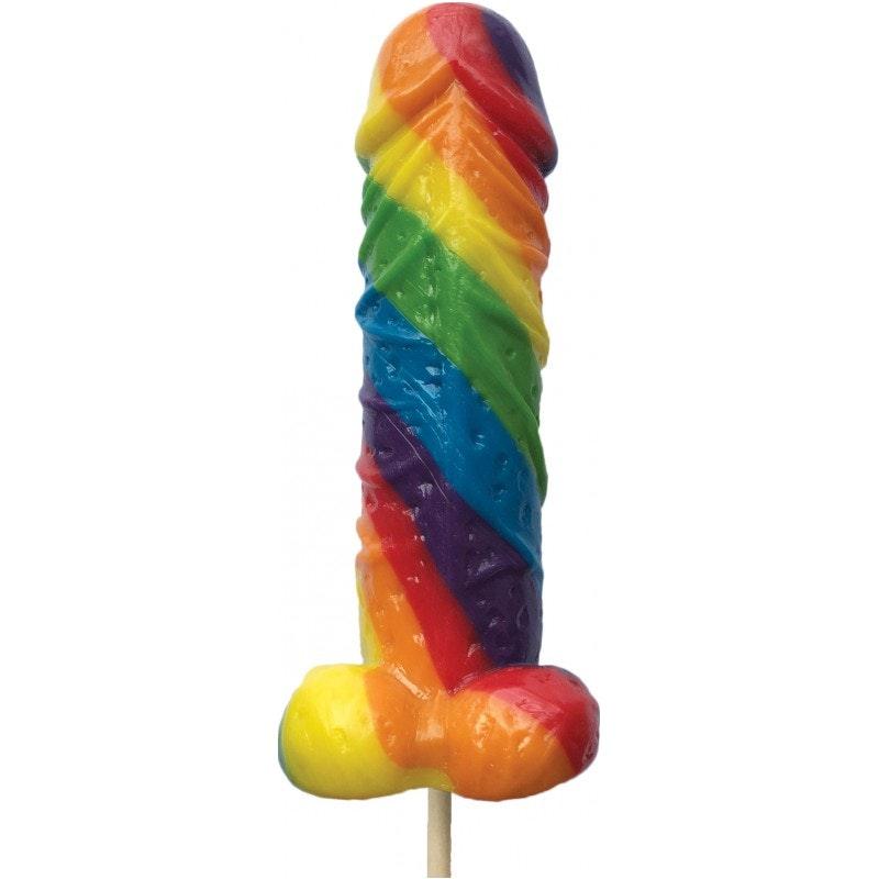 Rainbow Cocksicle Lollipop - Adult Toys