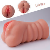 Ramar Realistic Vibrating Anal Vaginal Masturbator - Adult Toys