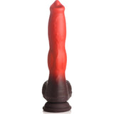 Ramming Hound Thrusting & Vibrating Silicone Dildo - Adult Toys