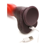 Ramming Hound Thrusting & Vibrating Silicone Dildo - Adult Toys