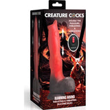 Ramming Hound Thrusting & Vibrating Silicone Dildo - Adult Toys