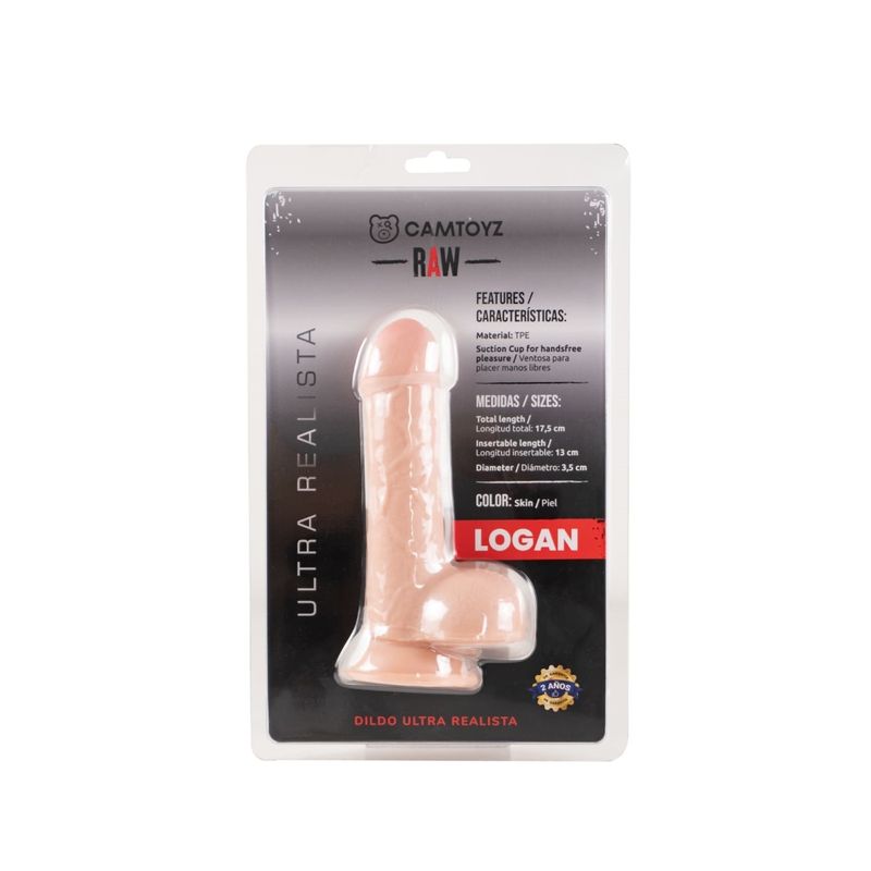 Raw Ultra Realistic Double Layered Dildo Logan - Adult Toys