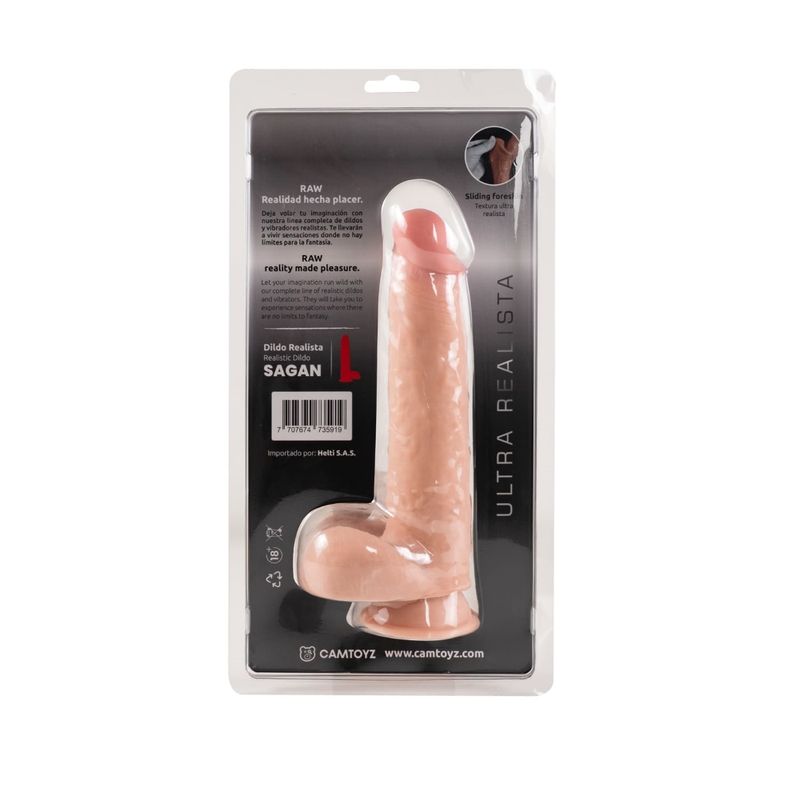Raw Ultra Realistic Double Layered Dildo Sagan Medium - Adult Toys