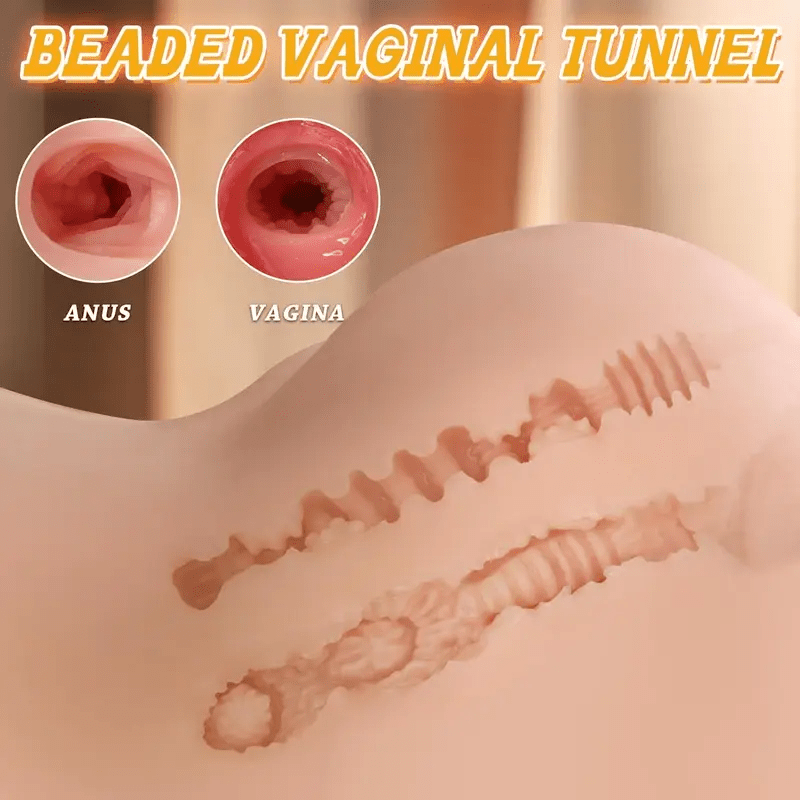Realistic Beaded Sex Doll Torso - Dual Channel - Sex Doll