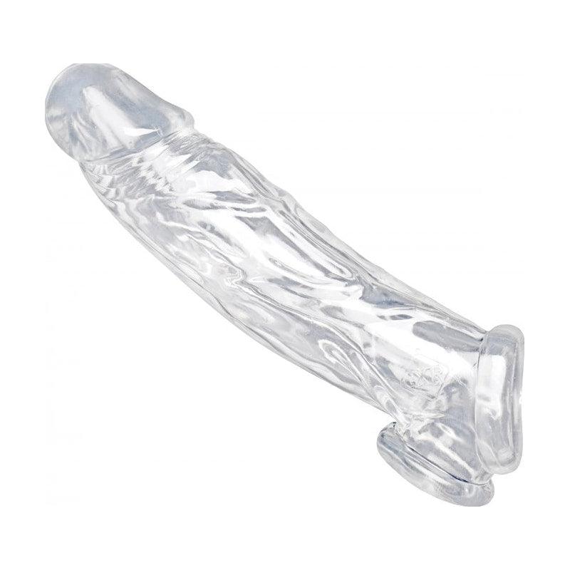 Realistic Clear Penis Enhancer and Ball Stretcher - Adult Toys