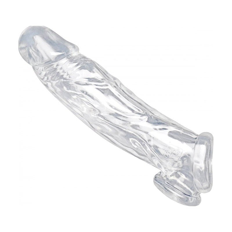 Realistic Clear Penis Enhancer and Ball Stretcher - Adult Toys