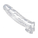 Realistic Clear Penis Enhancer and Ball Stretcher - Adult Toys