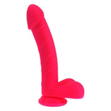 Realistic Cock w Balls Pink - Adult Toys