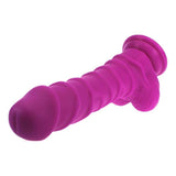 Realistic Dildo Ridged Shaft w Balls Pink - Naughty by Nature Adult Store