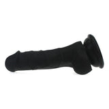 Realistic Dildo Veined Shaft w Balls Black - Naughty by Nature Adult Store