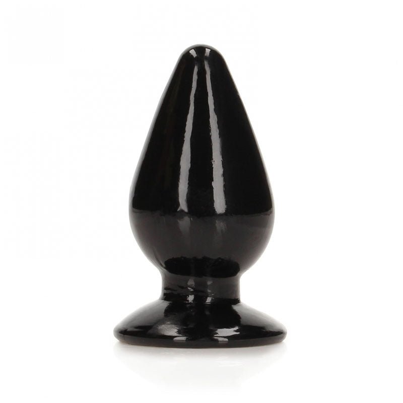 REALROCK 11.5 cm Anal Plug - Black - Black 11.5 cm (4.5'') Butt Plug - Anal Toys