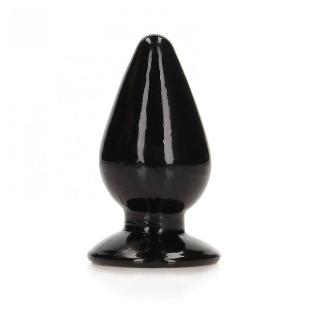 REALROCK 11.5 cm Anal Plug - Black - Black 11.5 cm (4.5'') Butt Plug - Anal Toys