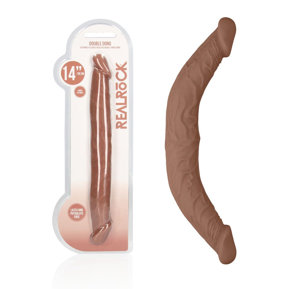 REALROCK 14'' Double Dildo - Tan 36 cm Double Dong - DONGS