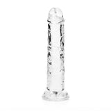 REALROCK 15.5 cm Straight Dildo - Clear - DONGS