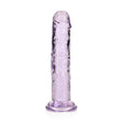 REALROCK 15.5 cm Straight Dildo - Purple - DONGS